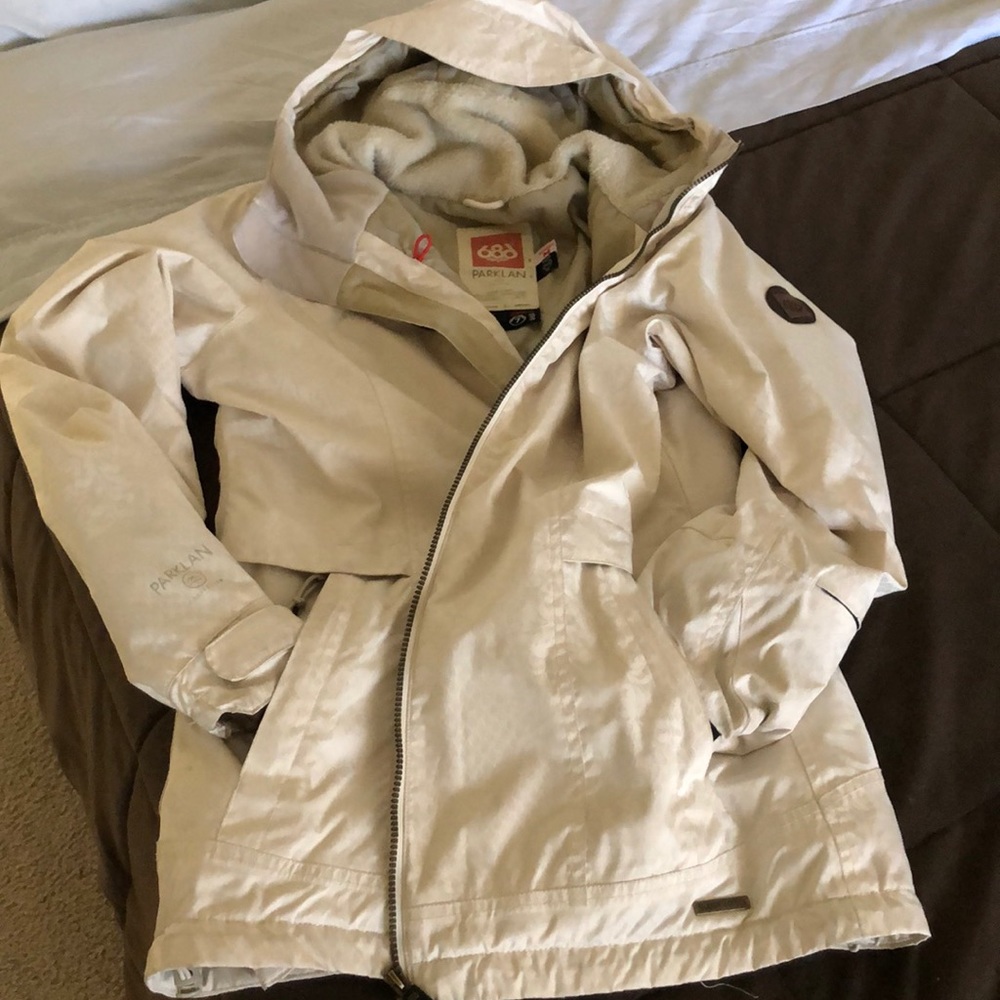 686 ivory winter coat